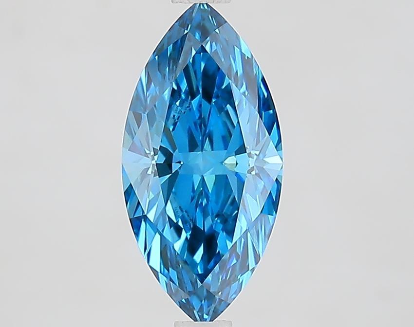 1.47 Ct. Fancy Vivid Blue Marquise Lab Grown Diamond