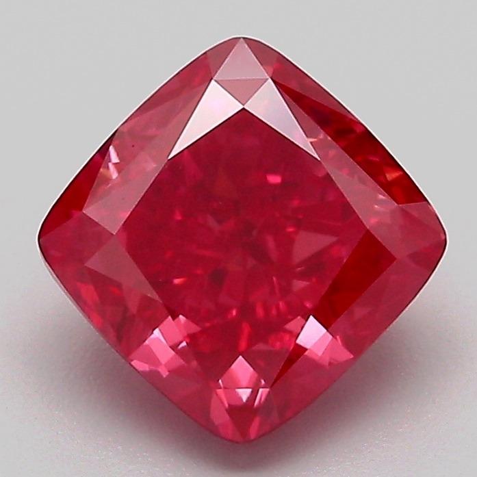 2.01 Ct. Fancy Vivid Pink Cushion Lab Grown Diamond