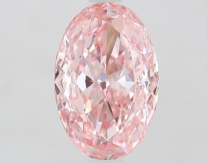 2.06 Ct. Fancy Vivid Pink Oval Lab Grown Diamond