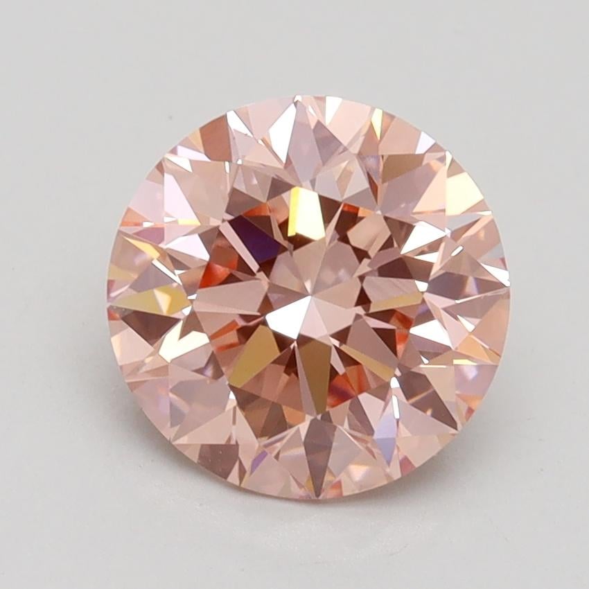2.00 Ct. Fancy Intense Pink Round Lab Grown Diamond