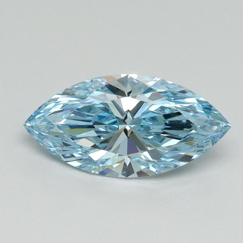 1.01 Ct. Fancy Vivid Blue Marquise Lab Grown Diamond