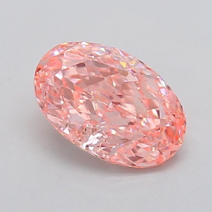 1.55 Ct. Fancy Vivid  Pink Oval Lab Grown Diamond