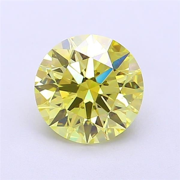 1.36 Ct. Fancy  Yellow Round Lab Grown Diamond