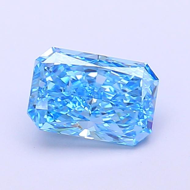 1.05 Ct. Fancy Vivid  Blue Radiant Lab Grown Diamond