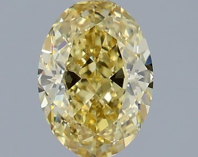1.07 Ct. Fancy Intense Yellow Oval Lab Grown Diamond