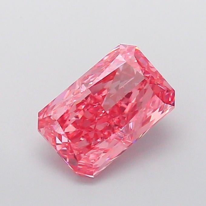 2.51 Ct. Fancy Vivid  Pink Radiant Lab Grown Diamond