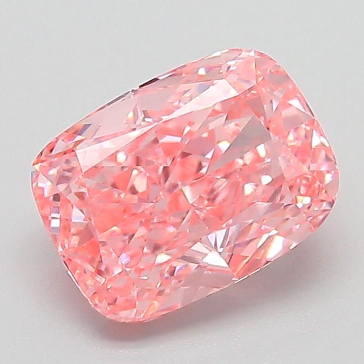 1.87 Ct. Fancy Vivid  Pink Cushion Lab Grown Diamond