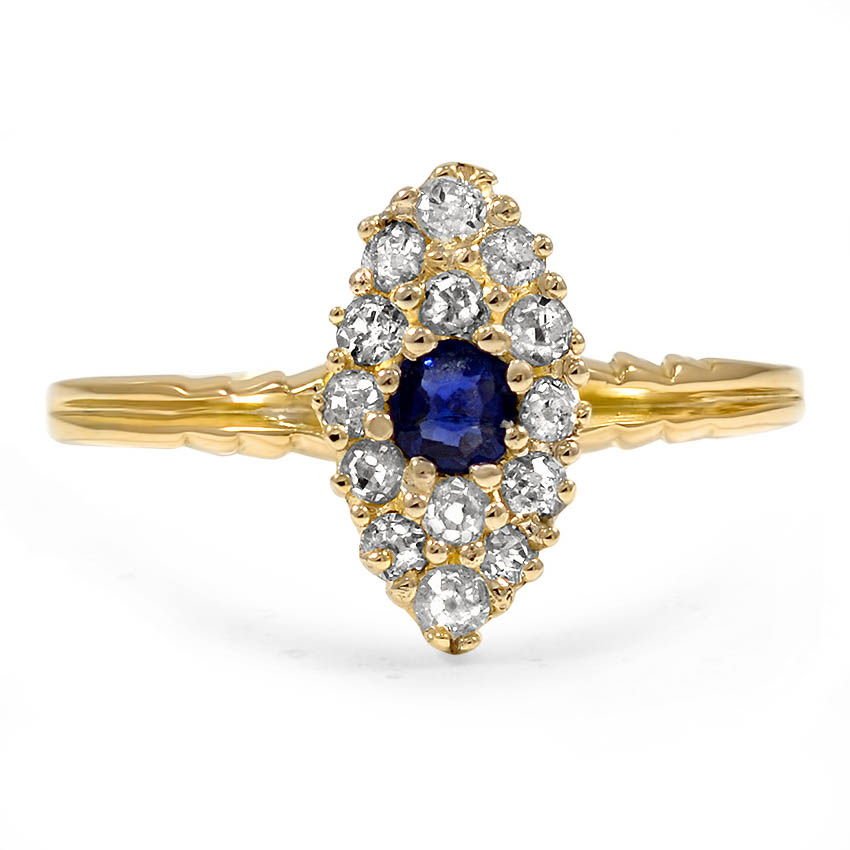 Victorian Sapphire Vintage Ring | Carlena | Brilliant Earth