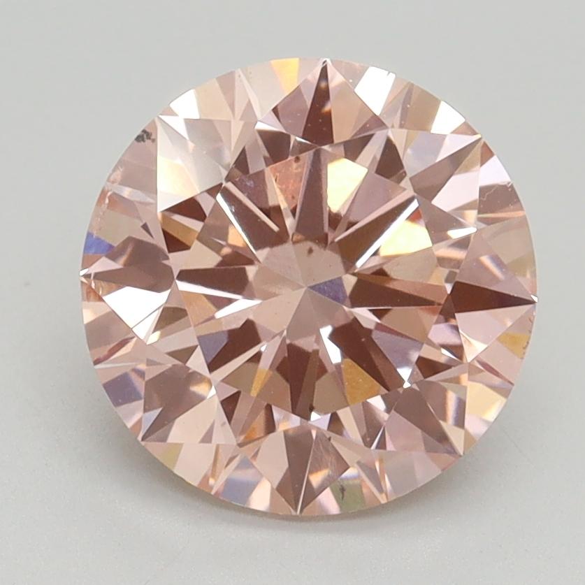 2.50 Ct. Fancy Intense Pink Round Lab Grown Diamond