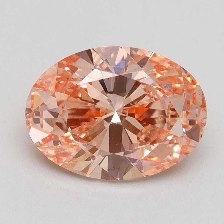 2.00 Ct. Fancy Intense Pink Oval Lab Grown Diamond