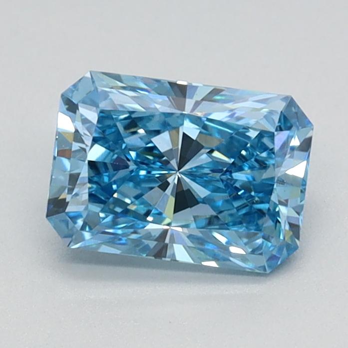 0.77 Ct. Fancy Vivid Blue Radiant Lab Grown Diamond