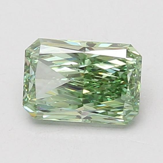 1.02 Ct. Fancy Vivid Green Radiant Lab Grown Diamond