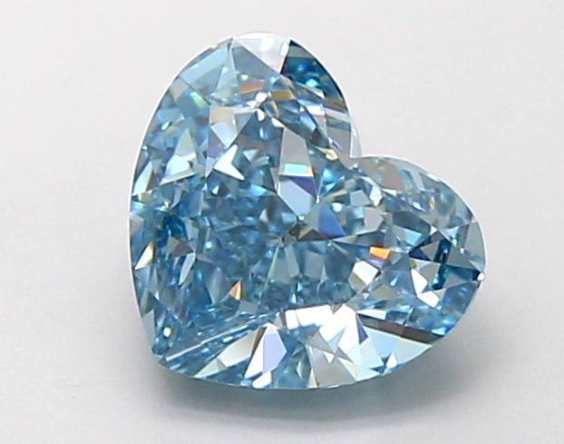 1.90 Ct. Fancy Vivid Blue Heart Lab Grown Diamond