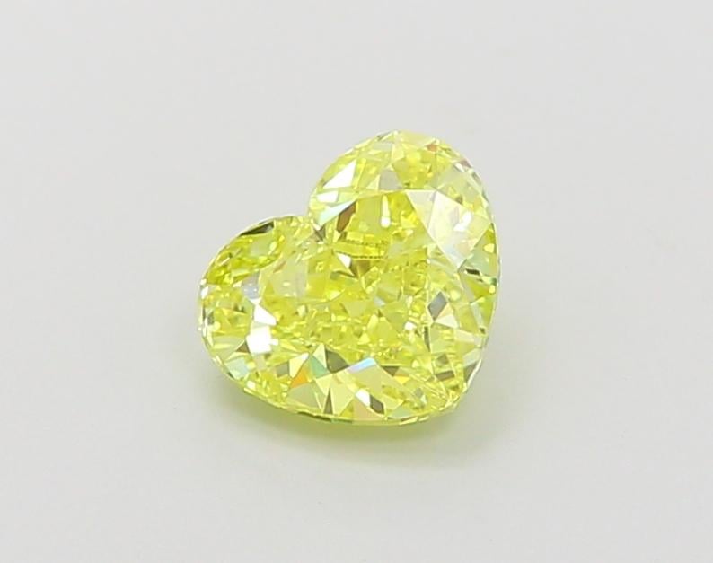 1.10 Ct. Fancy Vivid  Yellow Heart Lab Grown Diamond