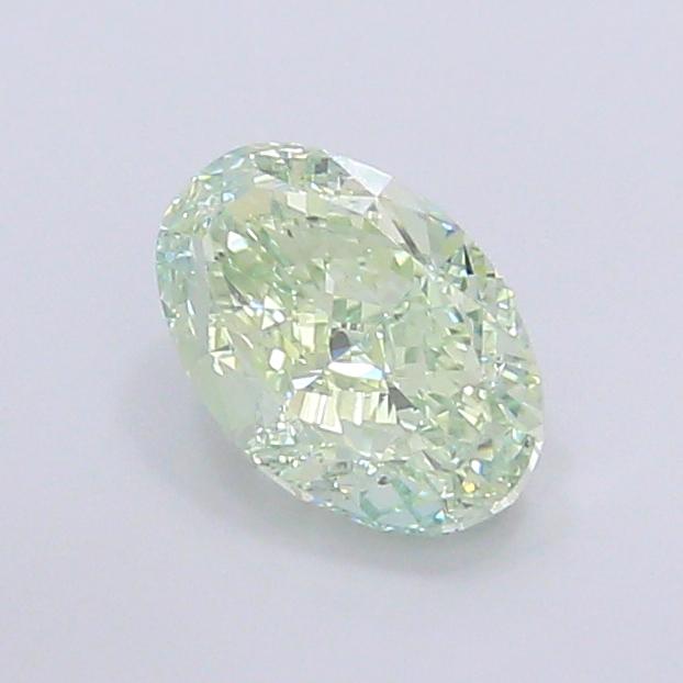 1.61 Ct. Fancy Intense  Green Oval Lab Grown Diamond