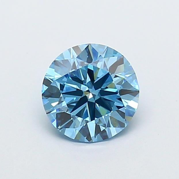 1.38 Ct. Fancy Vivid  Blue Round Lab Grown Diamond
