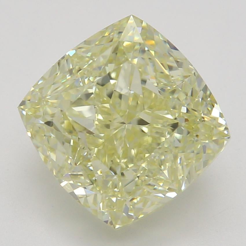 2.52 Ct. Fancy Light Yellow Cushion Diamond