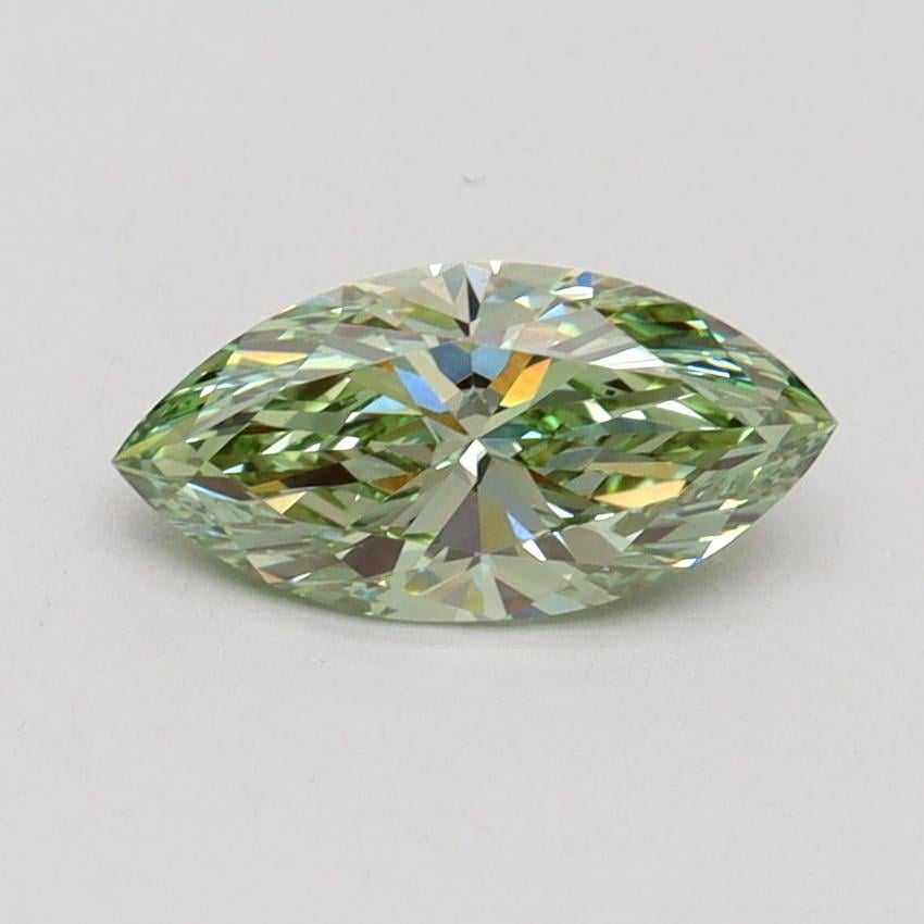 0.83 Ct. Fancy Vivid Green Marquise Lab Grown Diamond