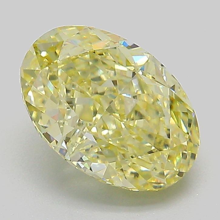 2.14 Ct. Fancy  Yellow Oval Lab Grown Diamond