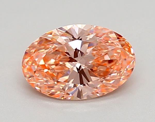 0.58 Ct. Fancy Vivid Pink Oval Lab Grown Diamond