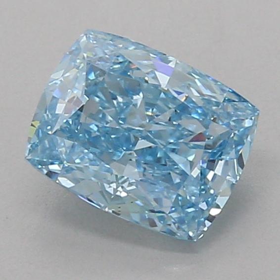 1.57 Ct. Fancy Vivid Blue Cushion Lab Grown Diamond