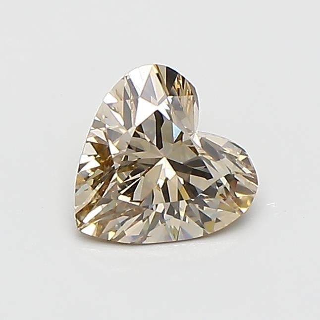 0.52 Ct. Fancy Light  Brown Heart Lab Grown Diamond