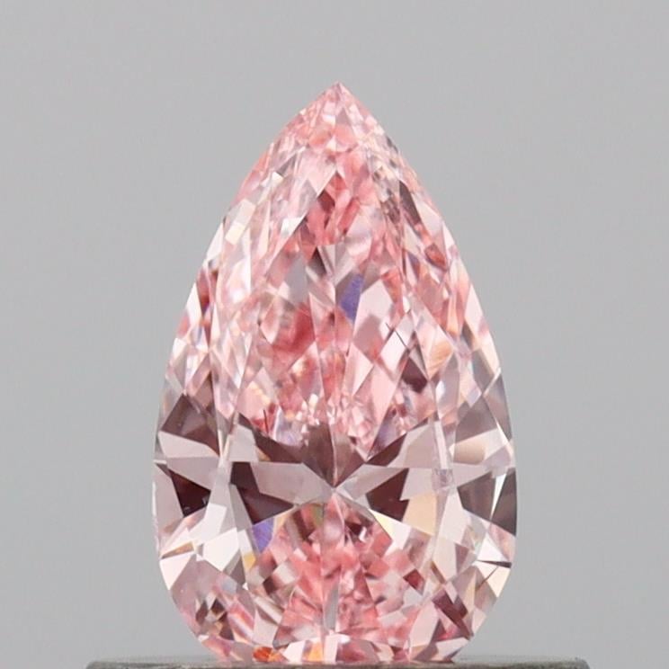 0.47 Ct. Fancy Intense Pink Pear Lab Grown Diamond