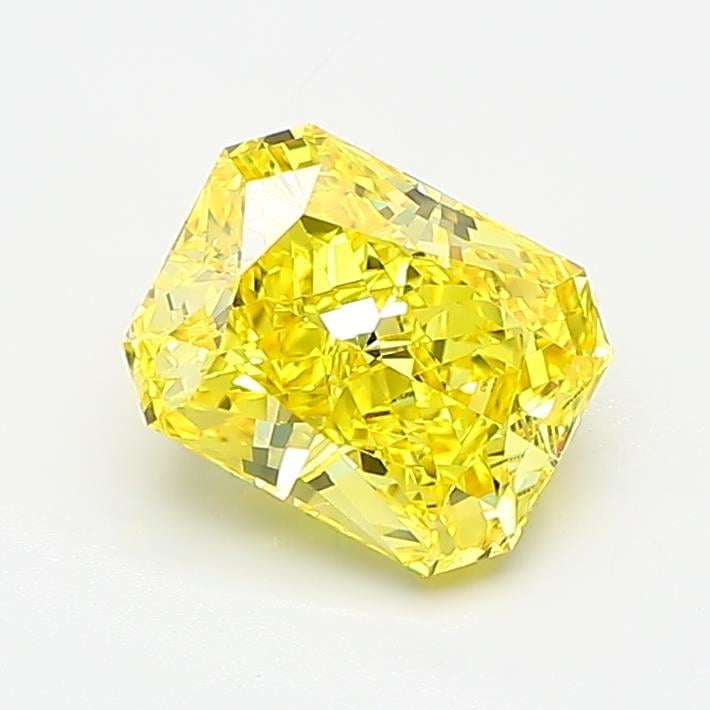 1.52 Ct. Fancy Vivid Yellow Radiant Lab Grown Diamond