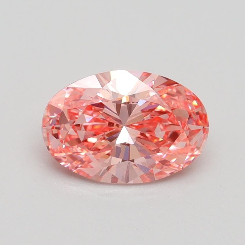 1.04 Ct. Fancy Vivid Pink Oval Lab Grown Diamond