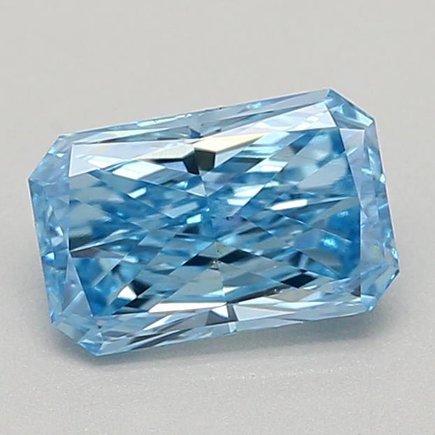 0.60 Ct. Fancy Vivid Blue Radiant Lab Grown Diamond