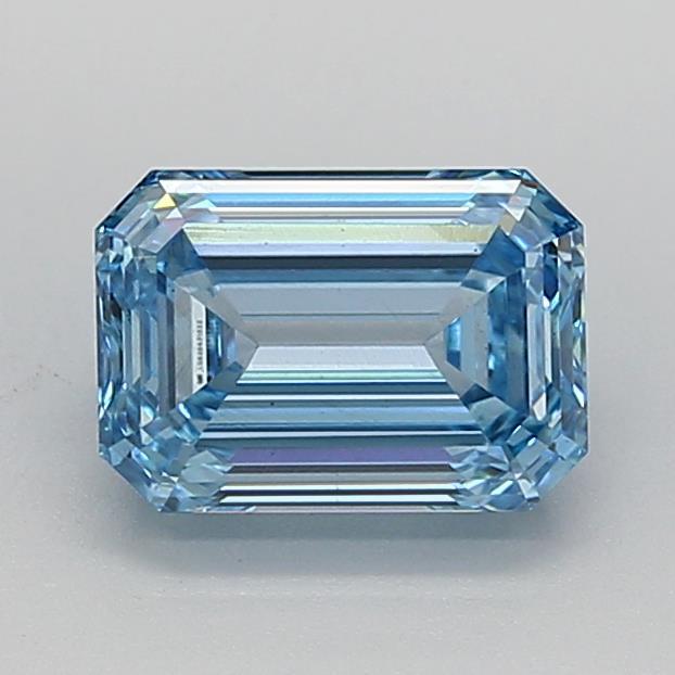 2.02 Ct. Fancy Intense Blue Emerald Lab Grown Diamond