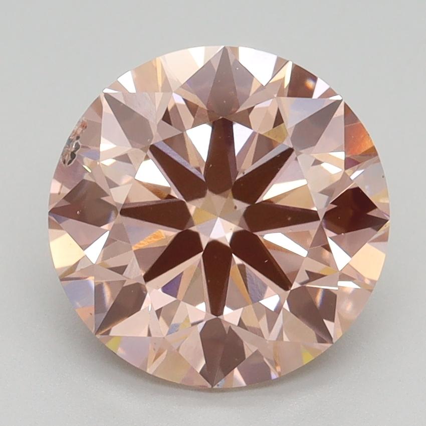 3.29 Ct. Fancy Intense Pink Round Lab Grown Diamond