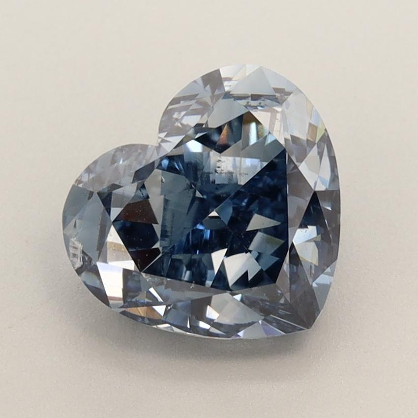 2.02 Ct. Fancy Deep Blue Heart Lab Grown Diamond