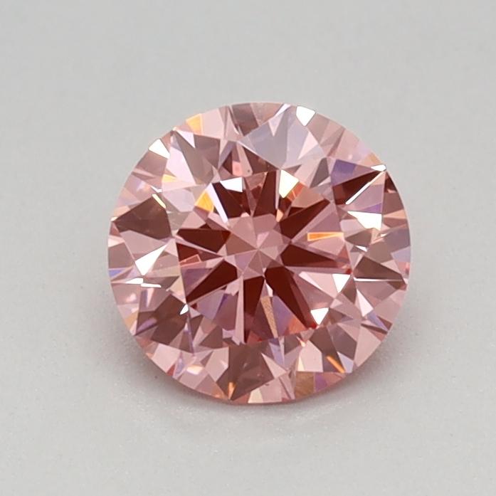 0.50 Ct. Fancy Vivid Pink Round Lab Grown Diamond