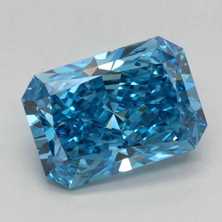 2.03 Ct. Fancy Vivid Blue Radiant Lab Grown Diamond