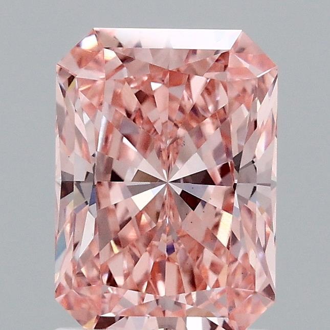 1.60 Ct. Fancy Vivid Pink Radiant Lab Grown Diamond