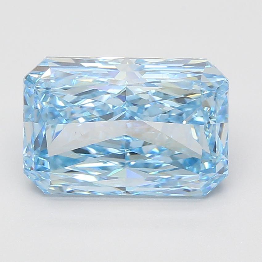 5.04 Ct. Fancy Vivid Blue Radiant Lab Grown Diamond