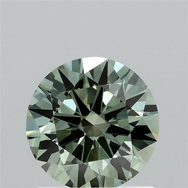 1.04 Ct. Fancy Vivid Green Round Lab Grown Diamond