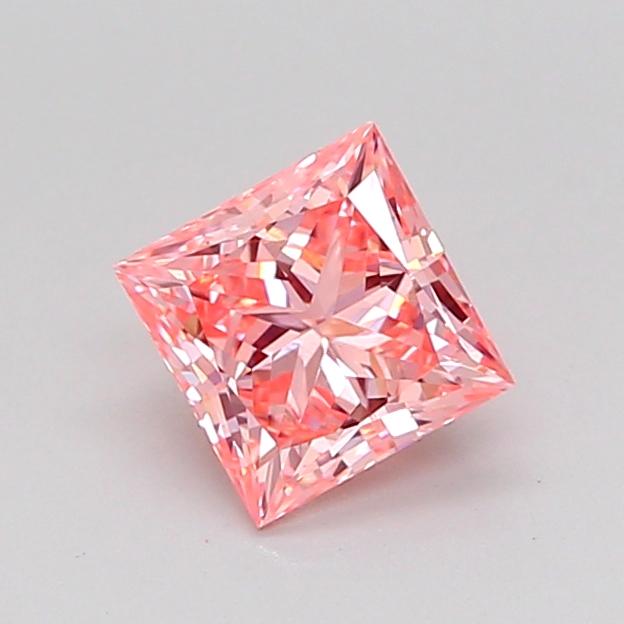 0.73 Ct. Fancy Intense Pink Princess Lab Grown Diamond