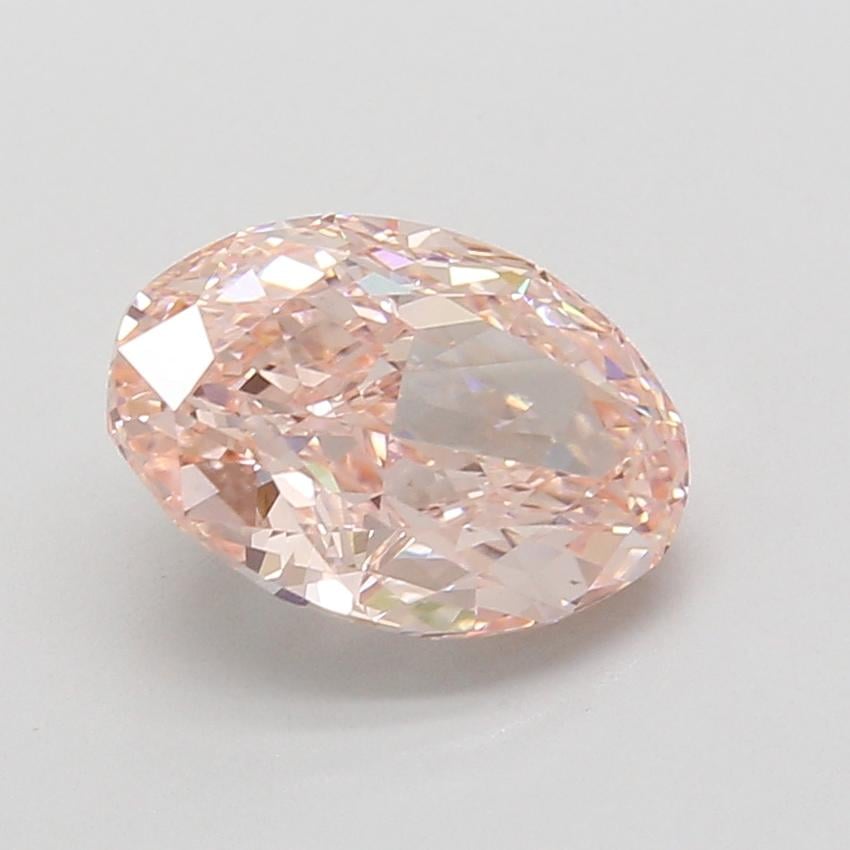 3.09 Ct. Fancy Vivid Pink Oval Lab Grown Diamond