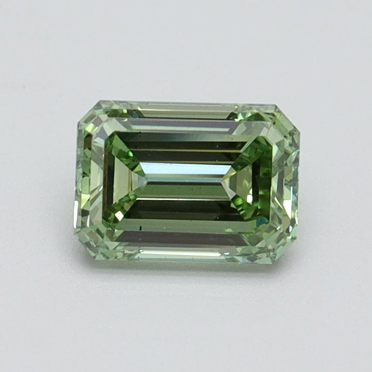 0.80 Ct. Fancy Intense Green Emerald Lab Grown Diamond