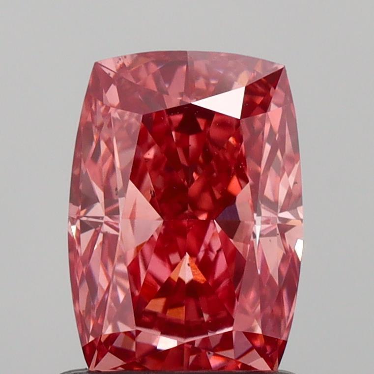 1.21 Ct. Fancy Vivid  Pink Cushion Lab Grown Diamond
