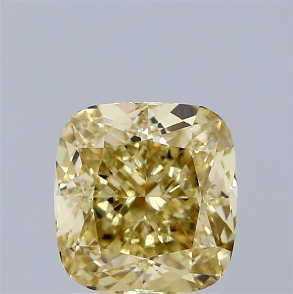 2.13 Ct. Fancy Intense  Yellow Cushion Lab Grown Diamond