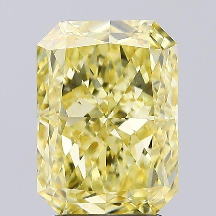 2.60 Ct. Fancy Intense Yellow Radiant Lab Grown Diamond