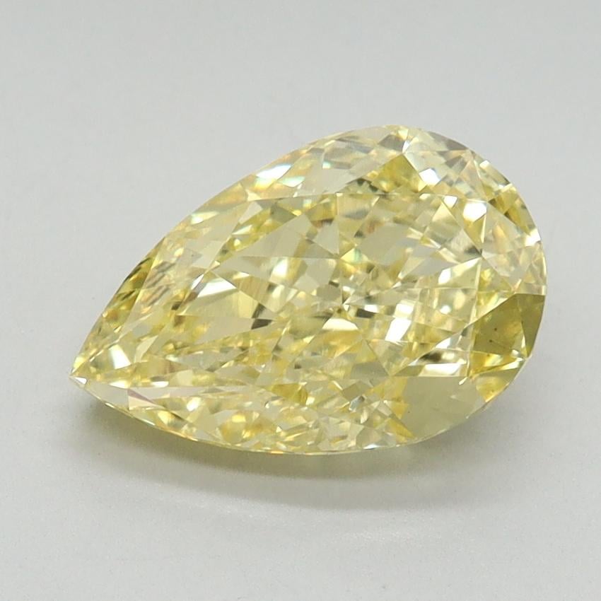 2.07 Ct. Fancy Intense Yellow Pear Lab Grown Diamond