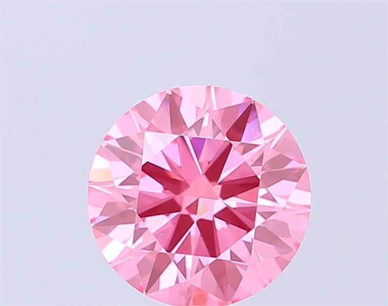 0.95 Ct. Fancy Vivid Pink Round Lab Grown Diamond
