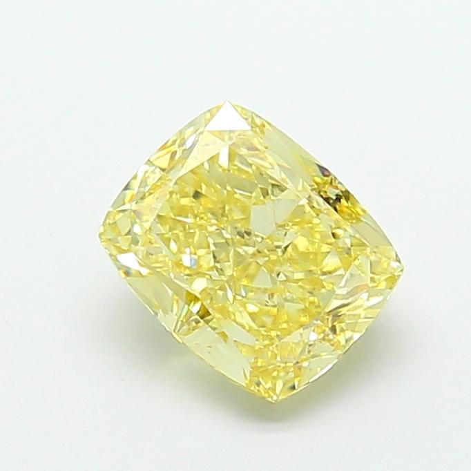 3.41 Ct. Fancy Intense  Yellow Cushion Lab Grown Diamond