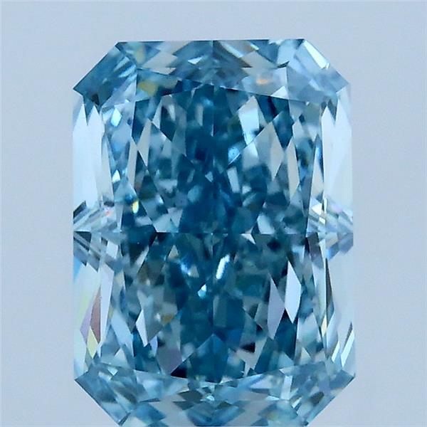 2.02 Ct. Fancy Vivid Blue Radiant Lab Grown Diamond