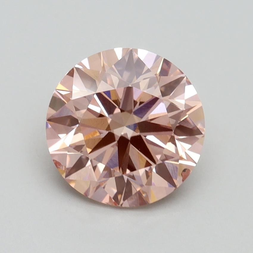 2.50 Ct. Fancy Intense Pink Round Lab Grown Diamond