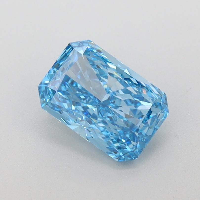 1.02 Ct. Fancy Vivid Blue Radiant Lab Grown Diamond